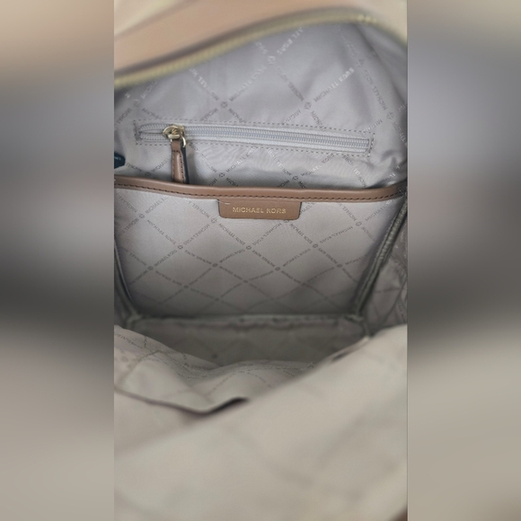 Micheal Kors Nylon Mini Backpack Tan Brown Studded - Picture 9 of 10